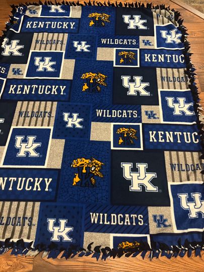 University of Kentucky Woven Hand-Tied Blanket