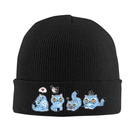 Demon Hunters Tiger and Bird Knit Beanie Hat Unisex Autumn Graphic Cap