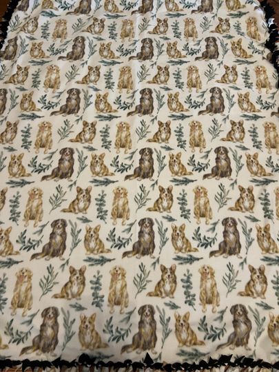 Discover Two-Piece Hand-Tied Dog Woven Blanket