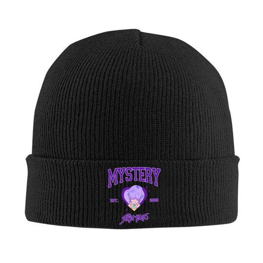 Mystery Saja Boys Printed Knit Beanie Cap - Autumn Winter Custom Thermal Elastic Hip Hop Kpop Hat