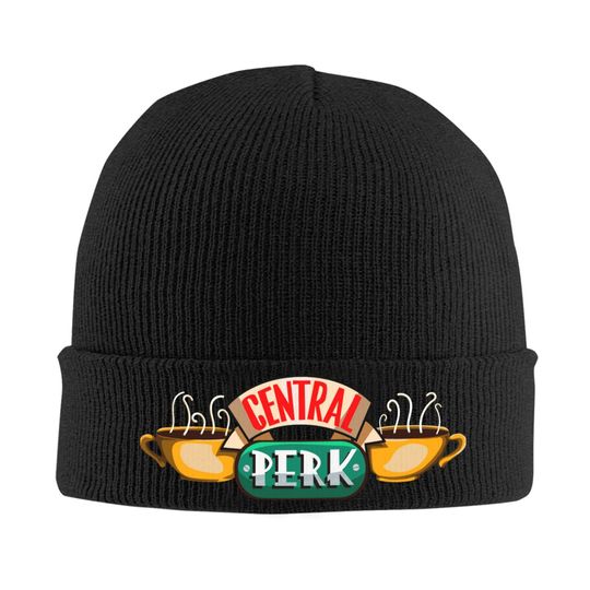 Discover Central Perk Print Beanie Vintage Graphic Knit Hat for Men and Women