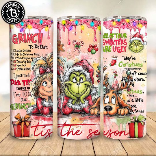 Discover Retro My Day Im Booked Tumbler Wrap  , Green Character Christmas 20oz Skinny Tumbler Wrap  , Christmas Tumbler