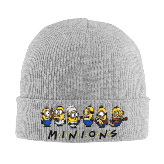 Minions Friends Knit Beanie Hat Unisex Casual Warm Fall Winter Cap
