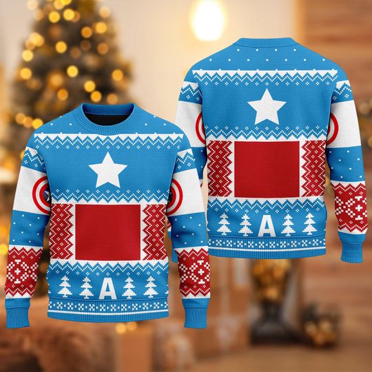 Discover Military Soldier 3D All Over Printed T-shirt, US Superhero Ugly Christmas Sweater, Xmas Sweatshirt, Christmas Gift For Men Women Kid
