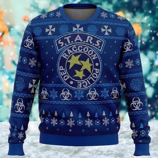 Discover Police Resident Game 3D Ugly Christmas Sweater, Action Game Series Xmas Sweatshirt, Evil Gamer Shirt, Christmas Gift For Men Women Kid