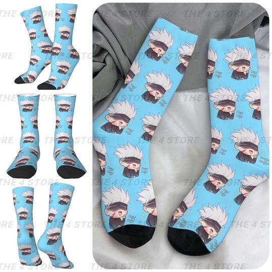 Jujutsu Satoru Gojo High Elasticity Polyester Socks Unisex