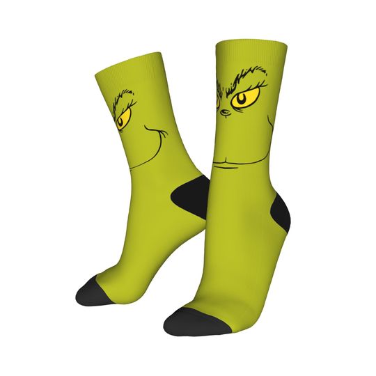 Christmas funny character Socks Men Women Funny Happy Crew Socks for Spring Summer Autumn Winter