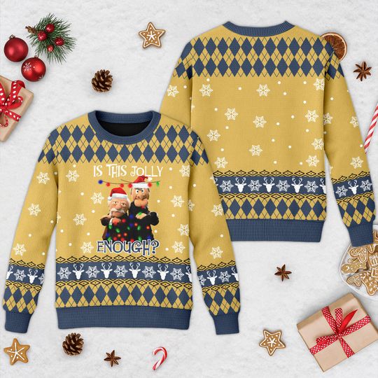 Discover Is This Jolly Enough Muppet Ugly Christmas Sweater, Muppet Santa Xmas Sweatshirt