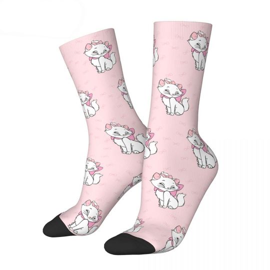 Fashion Aristocats Pink Marie Cat Skateboard Socks