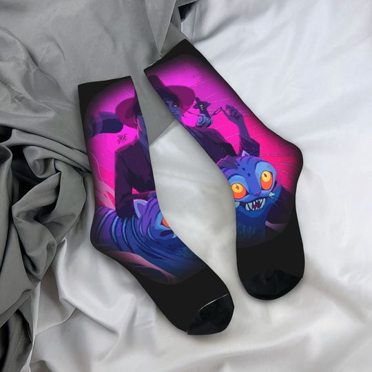 Discover Men Socks Jinu Fanart kpop demon hunters  Stockings Winter Elegant Medium Soft Socks Graphic Running Anti Skid Socks