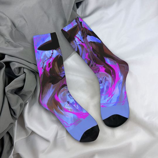 Discover Couple Socks Saja Boys Jinu Kpop Demon Hunters  Stockings Autumn Elegant Breathable Socks Pattern Outdoor Sports Anti Skid Socks