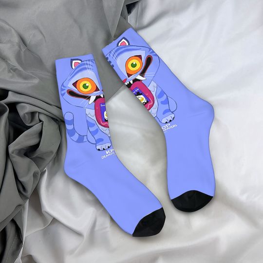 Discover K-Pop- Demon Hunters Cat Socks  Fashion Stockings Winter Anti Bacterial Men Socks Warm Soft Custom Cycling Socks