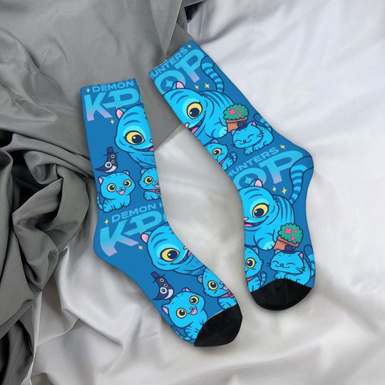 Kpop Demon Hunters Tiger Manga Anime Socks Unisex Men Women