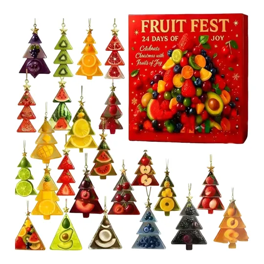 Discover Christmas Countdown Fruit Fest Advent Calendar 24 Days of Festive 2D Blind Boxes
