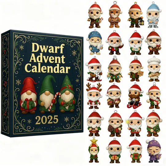 Discover Christmas Countdown Dwarf Advent Calendar – 24 Days of Festive 2D Blind Boxes
