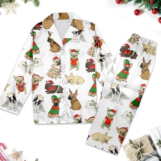 Discover French Bulldog Pajamas, Bulldog Christmas aPajamas, French Dog Matching Pajamas, Pajams Set, French Bulldog Family Matching, Dog Lovers Gift