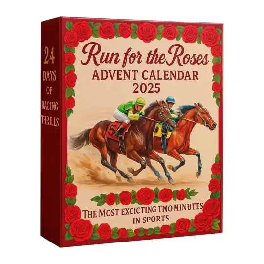 Discover Run for the Roses Advent Calendar 2025 with 24 Mini Racing Horse Figurines