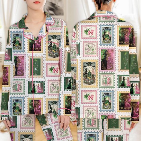 Discover Wicked Changed For Good PajamasWicked Glinda and Elphaba Pjs  Disneyland Wicked Pajamas Set Women Wicked Movie Pajamas Set Family Pajamas