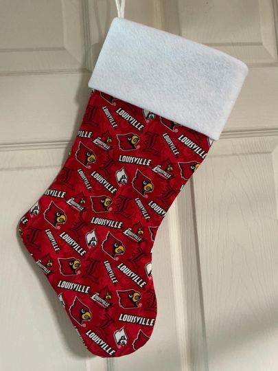 Discover Louisville Cardinals Christmas Stocking
