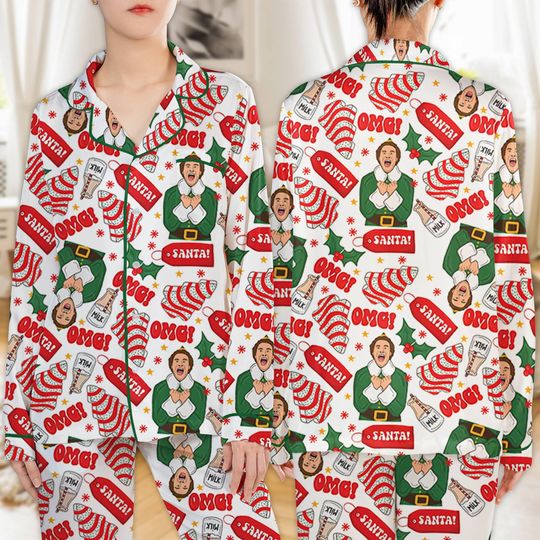 Buddy The Elf Pajamas Funny Christmas Holiday Party