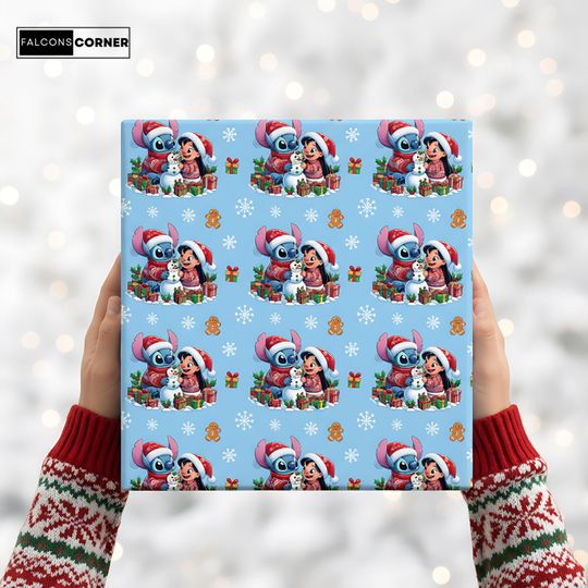 Discover Lilo and Stitch Christmas Wrapping Paper: Disney Holiday Gift Wrap, Christmas Wrapping Paper for Gifts