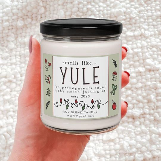 Discover Custom Pregnancy Reveal Candle for Baby Announcement and Gift