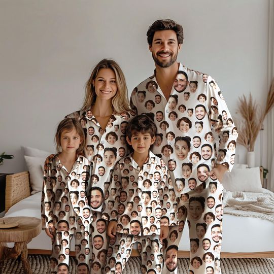 Discover Custom Face Pajamas, Custom Photo Pajamas, Custom Pet Pajamas, Bachelor Party Pajamas, Birthday Pajamas Gifts
