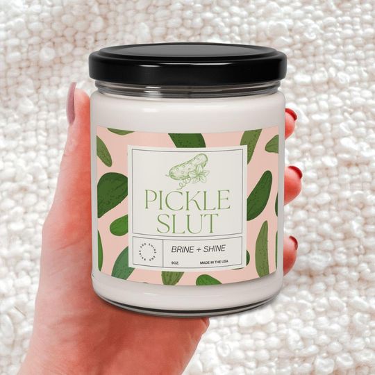 Discover Pickle Lover Candle - Humorous Pickle Scented Candle Gift for Friends