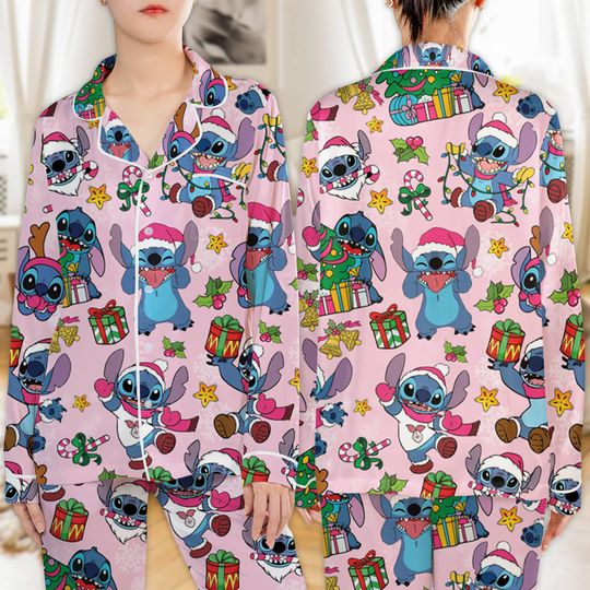 Discover Lilo And Stitch Pajamas, Disneyland Movie Pajamas, Stitch Angel Pjm, Xmas Sleepwear Gifts 2025