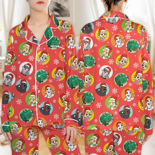 Discover Trash Truck Christmas Pajamas Set, Trash Truck Xmas Pajamas, Trash Truck Family Holiday Pajamas