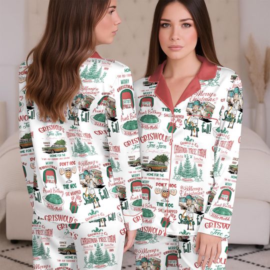 National's Lampoon Christmas Vacation Clark Griswold Pajamas Funny Holiday Party