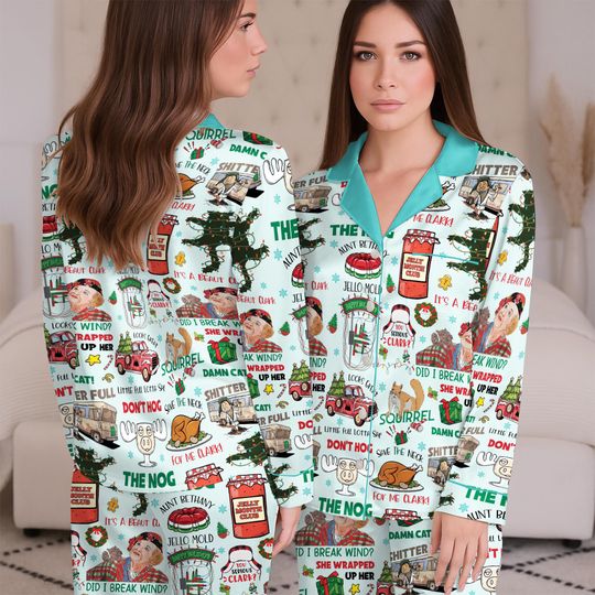 National's Lampoon Christmas Vacation Clark Griswold Pajamas Funny Holiday Party 2025