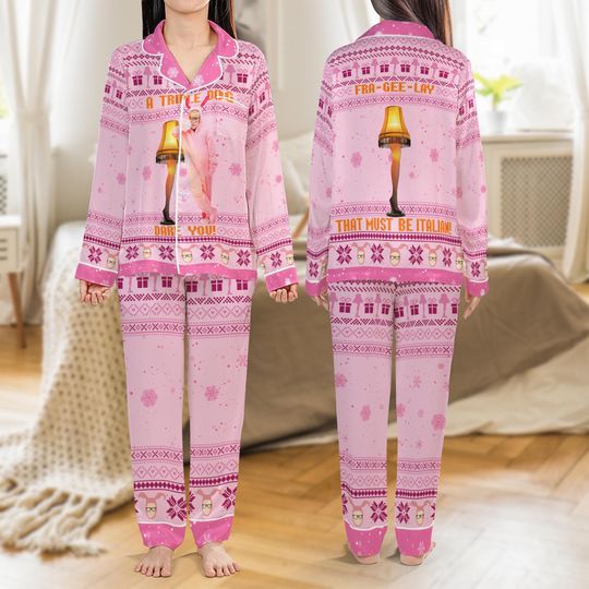 Discover Christmas Story Pajamas, Ralph Ralphie Parker Pajamas, Leg Lamp Christmas Movie