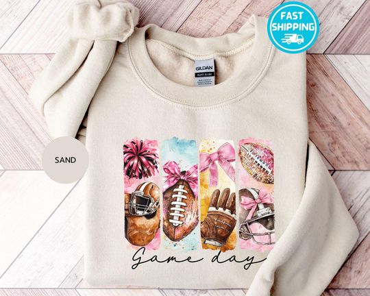 Discover Cute Football Sweatshirt, Football Mom Sweatshirt, Touchdown Sweatshirt