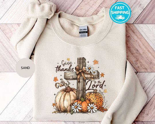 Discover Floral Give Thanks Sweatshirt for Women, Christian Autumn Coquette, Fall Vibes