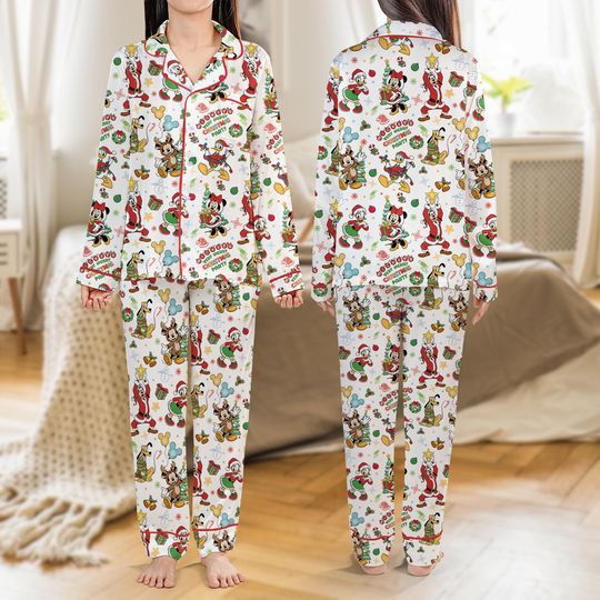 Discover Mickey's Very Merry Christmas Pajamas, Disneyland Mickey And Friends Pajamas