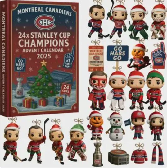 Discover Montreal Canadien 2D Advent Calendar 2025, Gift For Christmas
