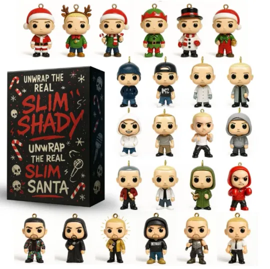 Discover Eminem 2025 Acrylic Advent Calendar Blind Box for Christmas Gift