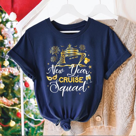 Discover New Year Cruise Family Shirts, Happy New Year Cruise Squad, Cruise Family Vacation, Matching Family Shirts, Happy New Year Gift