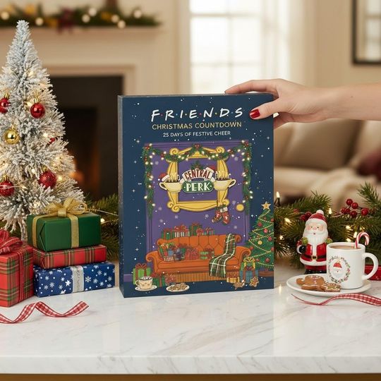 Discover Friends Christmas Advent Calendar 2025, Friends Xmas Calendar Box, Calendar With Acrylic Christmas Ornaments, Countdown Calendar