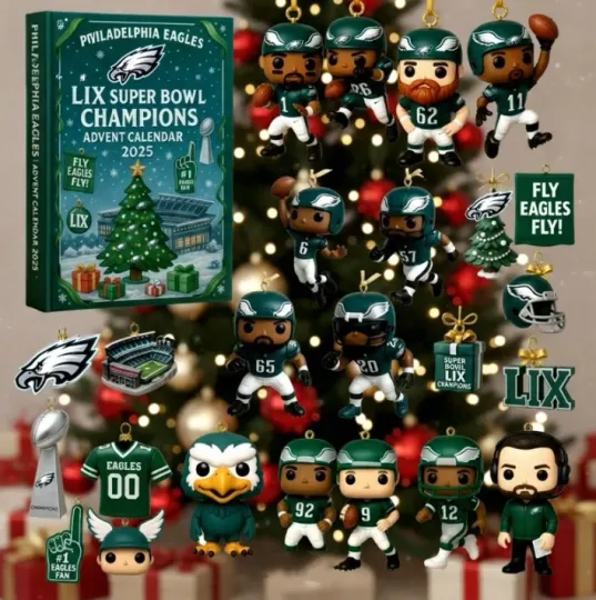 Discover Eagles 2025 Advent Calendar 2D Gift For Christmas