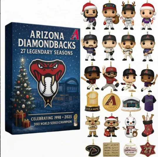 Discover Diamondbacks 2D Advent Calendar 2025 Gift For Christmas
