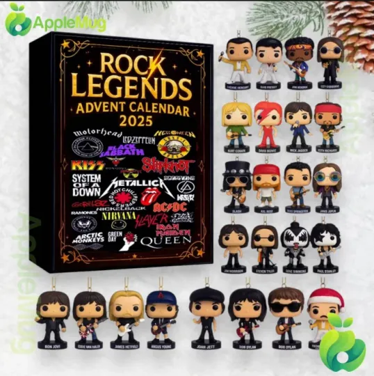 Discover Rock Legends 2D Advent Calendar 2025 Gift For Christmas