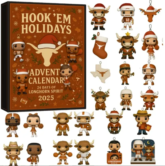 Discover The Hook Em Holidays 2D Advent Calendar 2025, Gift For Christmas