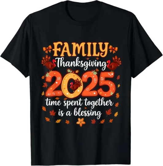 Discover Family Thanksgiving 2025 Matching Unisex T-Shirt