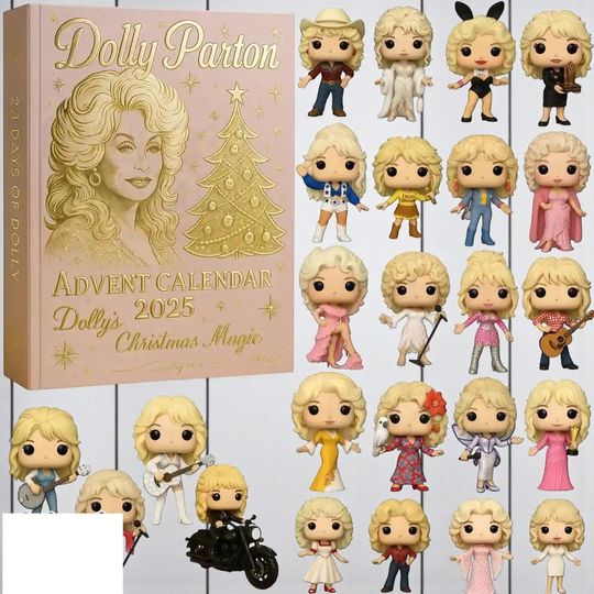 Dolly Parton Advent Calendar 2025  24-Day Christmas Countdown Box with Acrylic Ornaments for Fans & Collectors