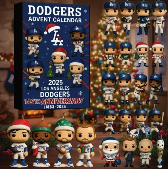 Discover Dodgers 142nd Anniversary 2025 Advent Calendar 2D Gift For Christmas