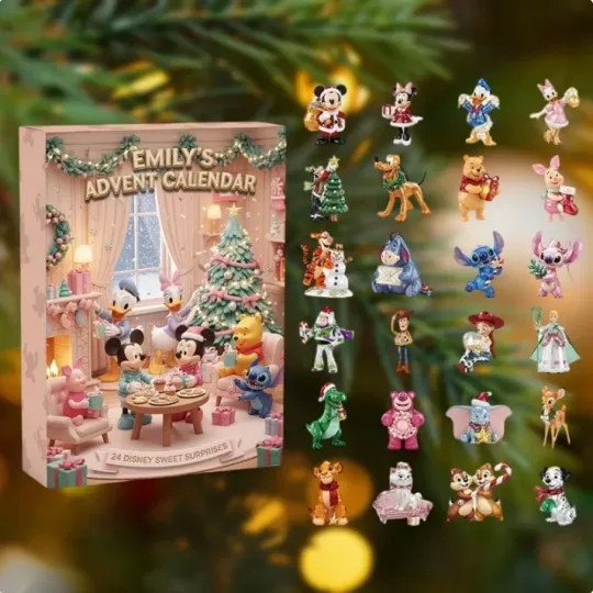 Discover Disney Christmas Advent Calendar, Disney 2D Advent Calendar Gift For Christmas