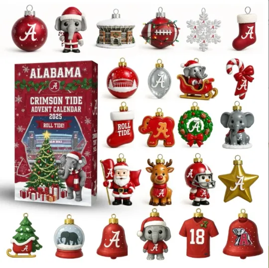 Discover Albm Crimson Advent Calendar 2D Gift For Christmas