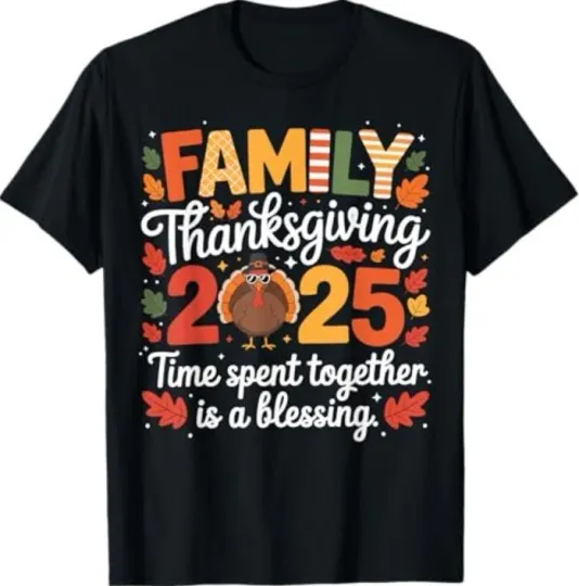 Discover Family Thanksgiving 2025 Matching T-Shirt